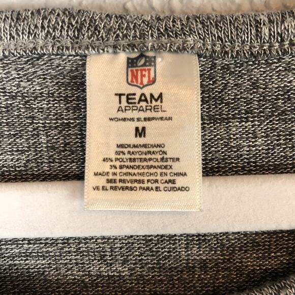 Green Bay Packers T-Shirt NFL Team Apparel Medium Gray Grey Knotted Front Shirt - Picture 3 of 5